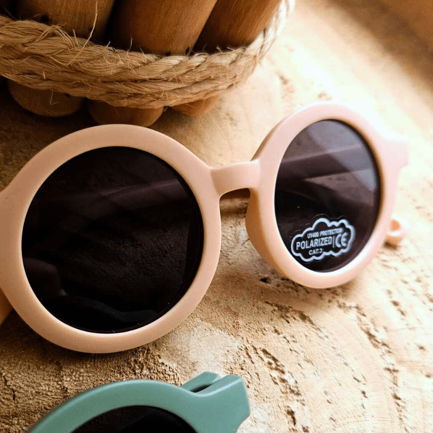 Lunettes de soleil pour bébé garçon ou fille – adaptées dès la naissance avec monture souple