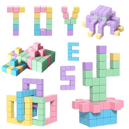 Cubes aimantés MiniMagix Kidee – jeu silencieux et éducatif à glisser au pied du sapin