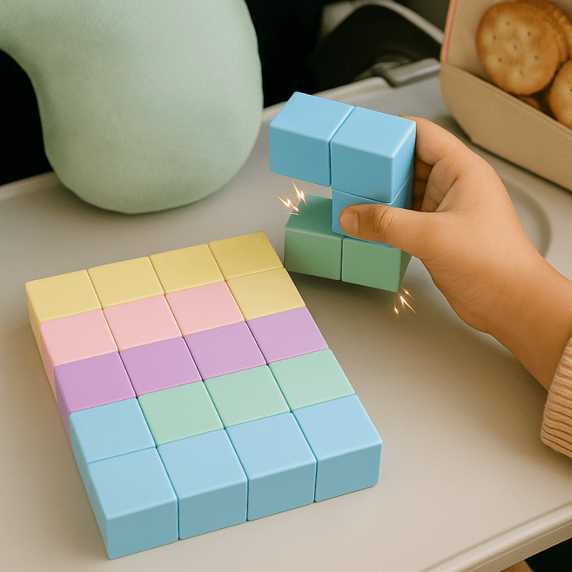 Jouet éducatif sensoriel pastel MiniMagix – cadeau de Noël sans écran