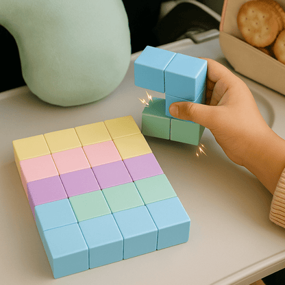 Jouet éducatif sensoriel pastel MiniMagix – cadeau de Noël sans écran