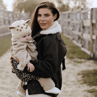 Porte bébé latéral - Léopard Beige - KIDEE