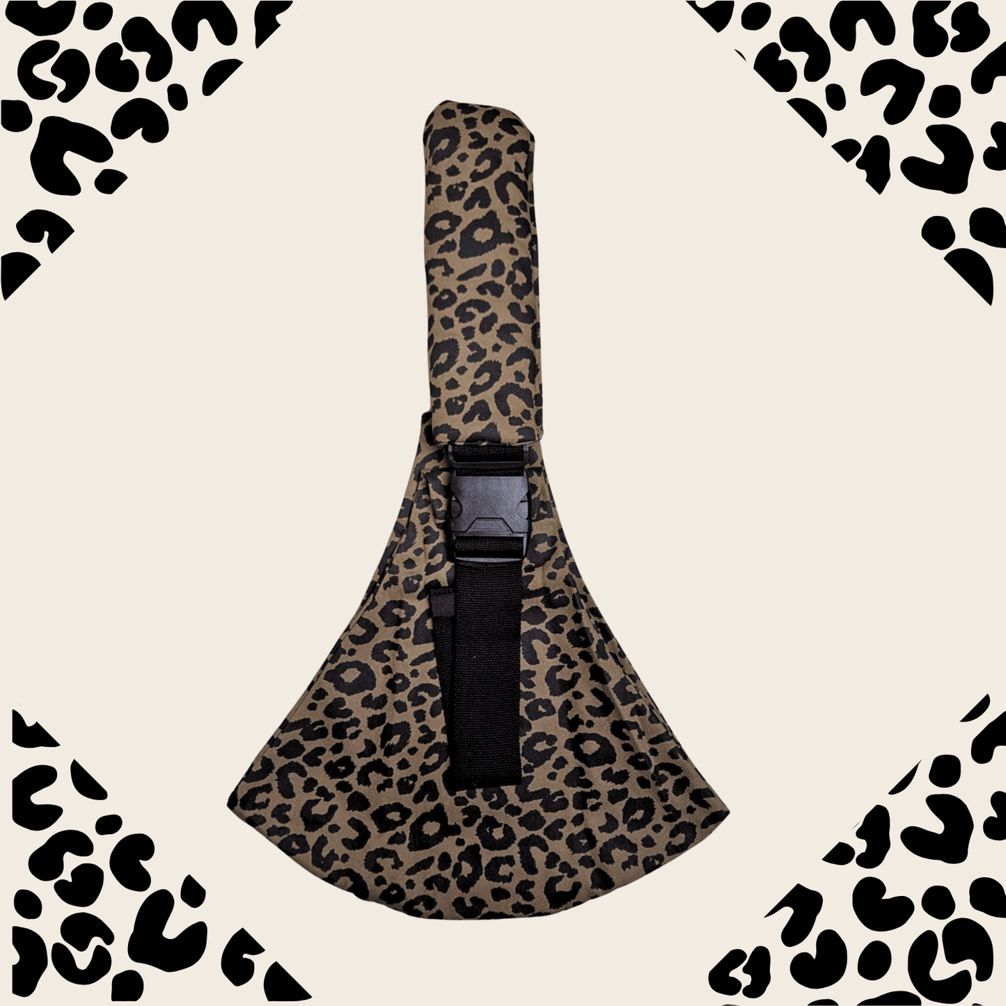 Porte bébé latéral - Léopard Marron - KIDEE