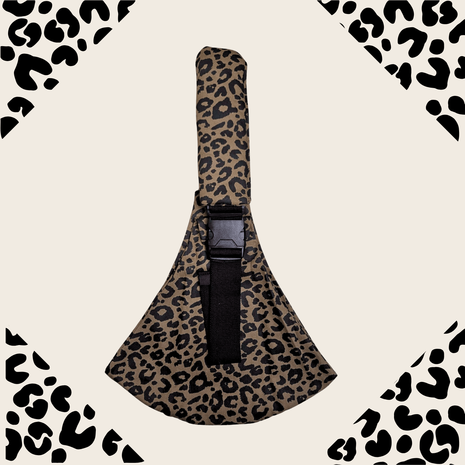 Porte bébé latéral - Léopard Marron - KIDEE