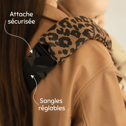Porte bébé latéral - Léopard Marron - KIDEE