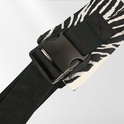 Porte-bébé latéral Kidee zébré – accessoire pratique et chic pour Noël