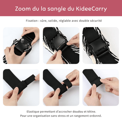 Porte bébé latéral - Zèbre - KIDEE